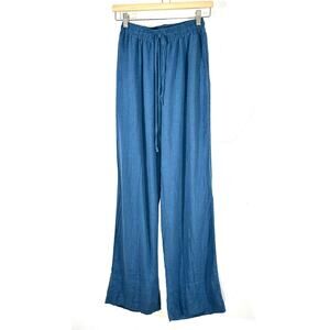 HAIGHT‎ Linen wide leg pants Womans Small beachy casual chic